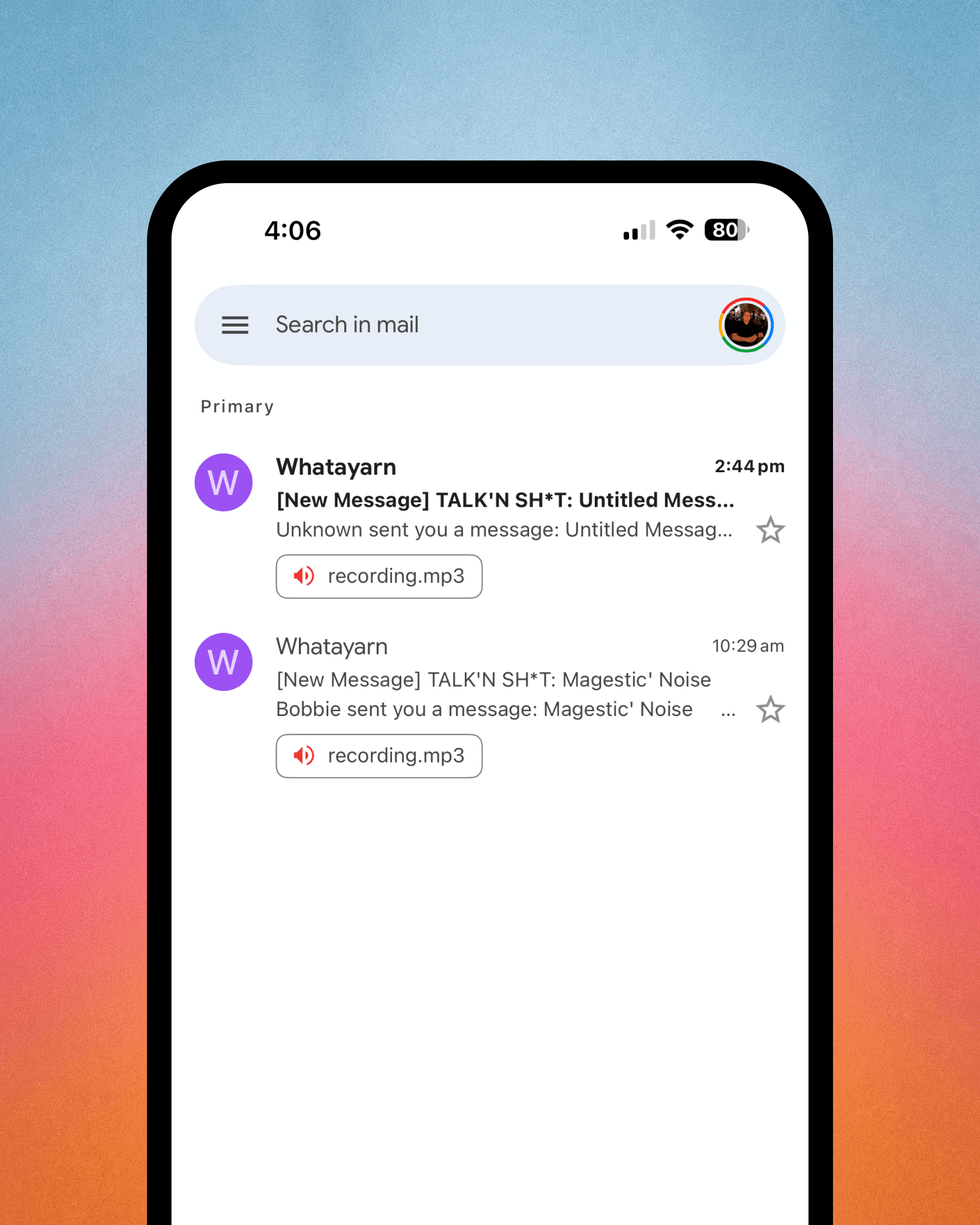 Instant email delivery