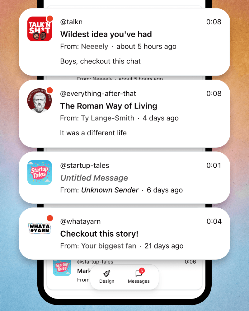 Messages to your inbox