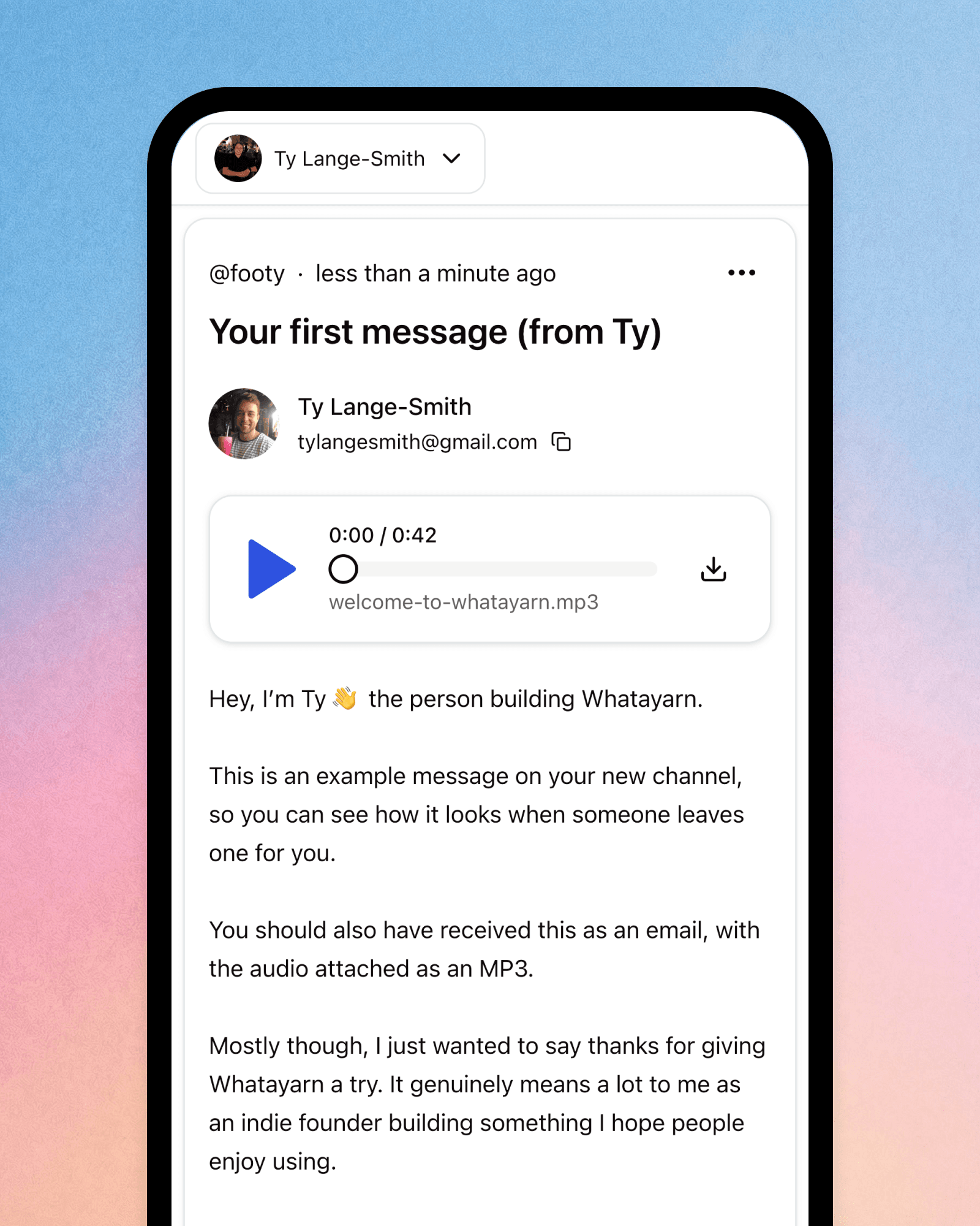 Listen without downloading