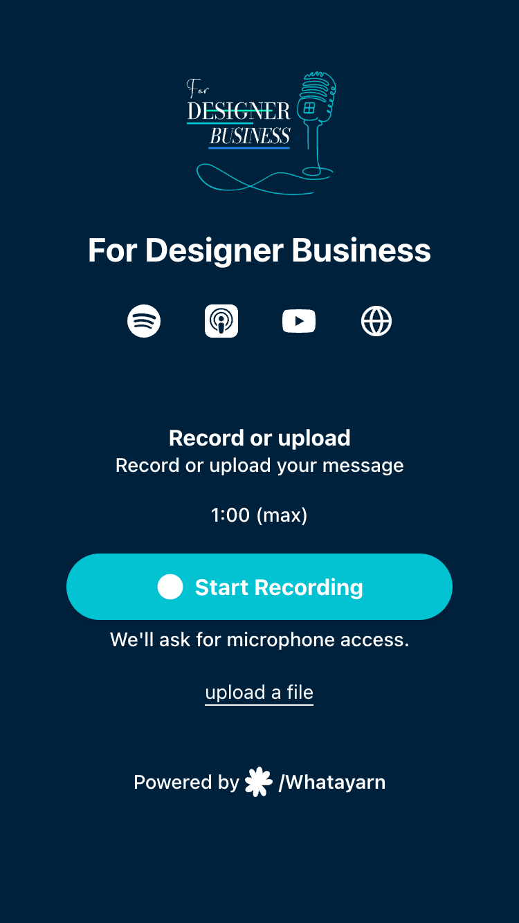 For Designer Business page