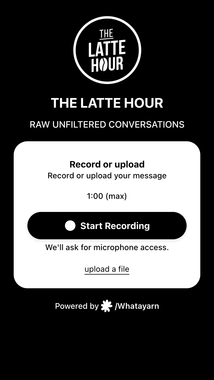 The Latte Hour page
