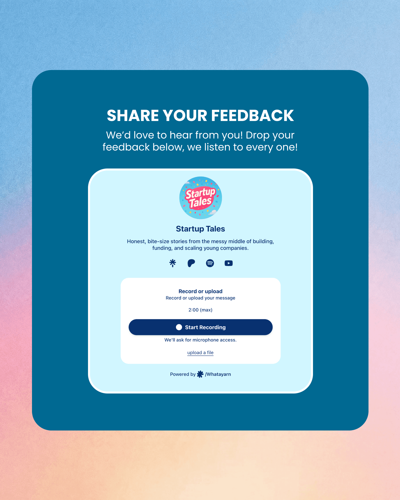 Recorder on your site