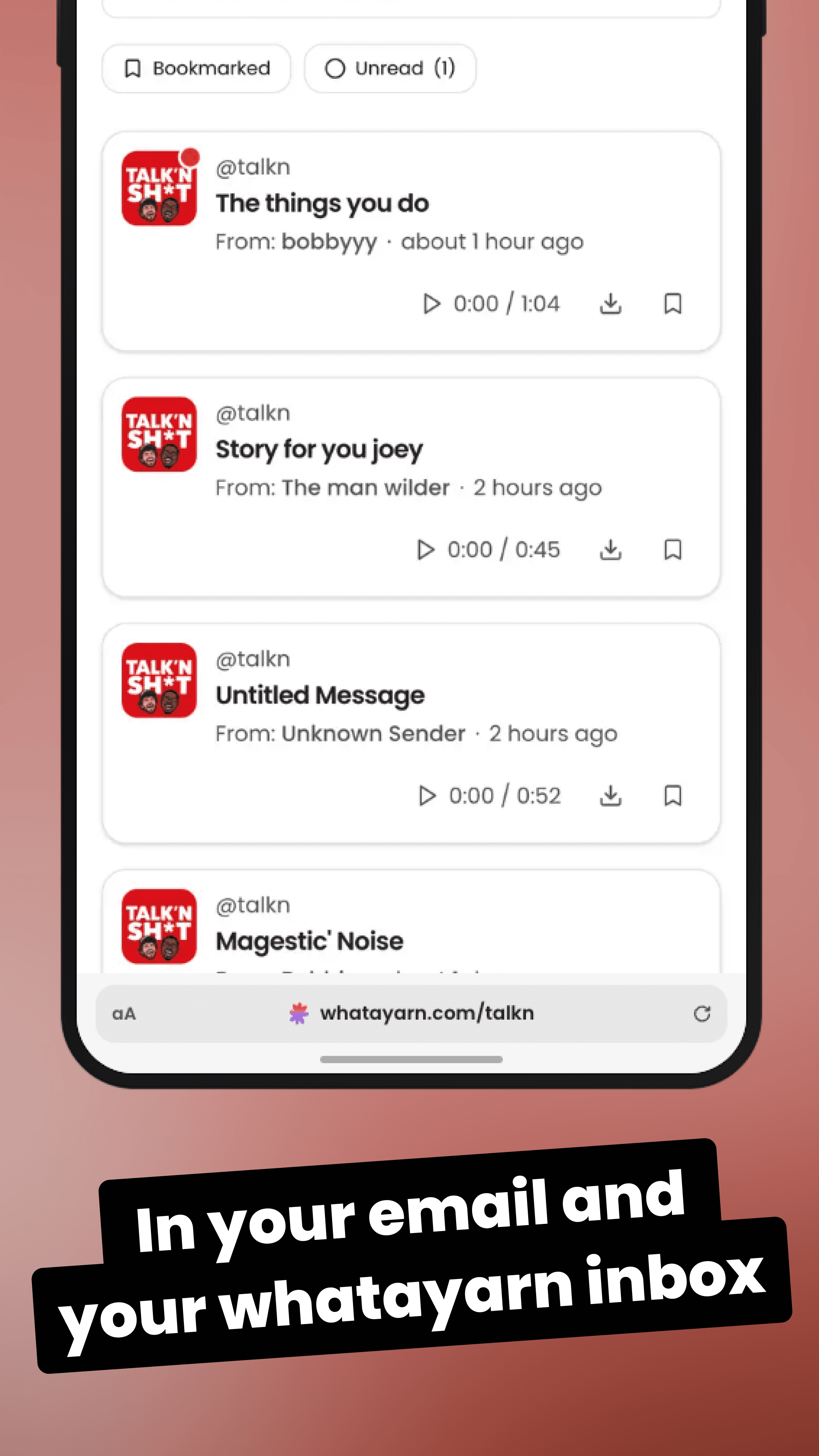 MP3s in your inbox